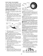 Preview for 26 page of Craftsman 28910 - Lt 2000 20 HP 42" Lawn Tractor Operation Manual