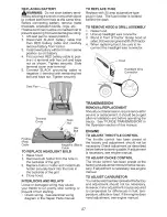 Preview for 27 page of Craftsman 28910 - Lt 2000 20 HP 42" Lawn Tractor Operation Manual