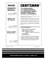 Preview for 32 page of Craftsman 2One 917.372471 Owner'S Manual