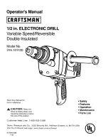 Craftsman 315.101120 Operator'S Manual preview