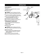 Preview for 12 page of Craftsman 315.10136 Operator'S Manual