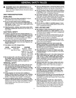 Preview for 3 page of Craftsman 315.101532 Operator'S Manual