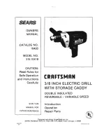 Preview for 1 page of Craftsman 315.10419 Owner'S Manual