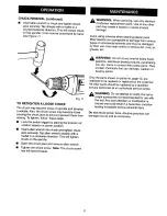 Preview for 11 page of Craftsman 315.111630 Owner'S Manual