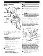 Preview for 17 page of Craftsman 315.113082 Operator'S Manual