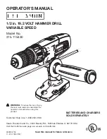 Preview for 1 page of Craftsman 315.115430 Operator'S Manual
