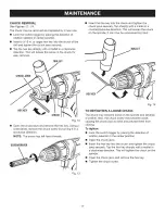 Preview for 17 page of Craftsman 315.115650 Operator'S Manual