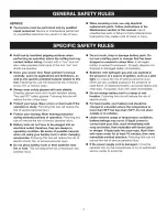 Preview for 4 page of Craftsman 315.116400 Operator'S Manual