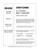 Preview for 12 page of Craftsman 315.117111 Owner'S Manual