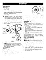 Preview for 12 page of Craftsman 315.262520 Operator'S Manual