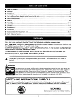 Preview for 2 page of Craftsman 315.269280 Operator'S Manual