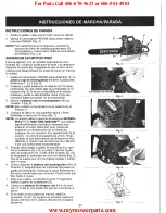 Preview for 40 page of Craftsman 316.350220 Operator'S Manual