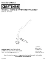 Craftsman 316.792520 Operator'S Manual preview