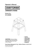 Preview for 1 page of Craftsman 351.220200 Operator'S Manual