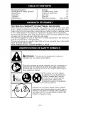 Preview for 2 page of Craftsman 358.794741 Operator'S Manual