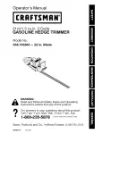 Preview for 1 page of Craftsman 358.795660 Operator'S Manual