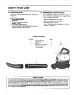 Preview for 4 page of Craftsman 358.796920 Operator'S Manual