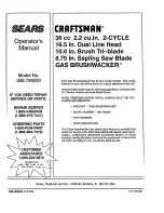 Preview for 33 page of Craftsman 358.79828 Operator'S Manual