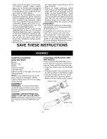 Preview for 5 page of Craftsman 358.798370 Operator'S Manual