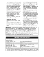 Preview for 4 page of Craftsman 37654 Owner'S Manual