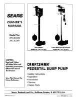 Craftsman 390.303302 Owner'S Manual preview