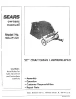 Preview for 1 page of Craftsman 486.241320 Owner'S Manual