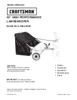 Preview for 1 page of Craftsman 486.24222 Owner'S Manual