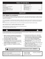 Preview for 2 page of Craftsman 486.242221 Owner'S Manual