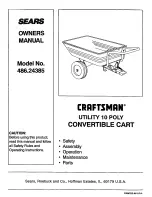 Preview for 1 page of Craftsman 486.24385 Owner'S Manual