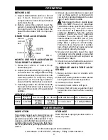 Preview for 4 page of Craftsman 50182 Operator'S Manual