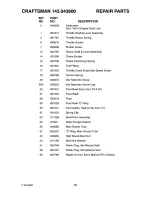 Preview for 39 page of Craftsman 536.885203 Operator'S Manual