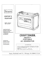 Preview for 1 page of Craftsman 580.328330 Owner'S Manual