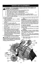 Preview for 21 page of Craftsman 917.20381 Operator'S Manual