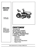 Craftsman 917.254520 Owner'S Manual preview