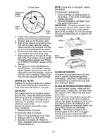 Preview for 21 page of Craftsman 917.272861 Owner'S Manual