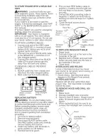 Preview for 25 page of Craftsman 917.274030 Owner'S Manual