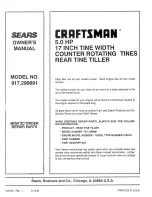 Preview for 32 page of Craftsman 917.299691 Owner'S Manual