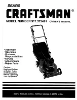 Craftsman 917.373491 Owner'S Manual preview