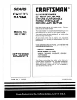 Preview for 32 page of Craftsman 917.373491 Owner'S Manual