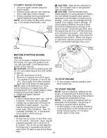 Preview for 10 page of Craftsman 917.376396 Owner'S Manual