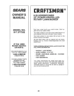 Preview for 28 page of Craftsman 917.377332 Owner'S Manual