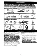 Preview for 4 page of Craftsman 917.379582 Owner'S Manual