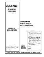 Craftsman 919.184160 Owner'S Manual preview