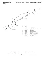 Preview for 34 page of Craftsman 944.528398 Owner'S Manual