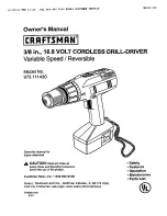 Preview for 1 page of Craftsman 973.111430 Owner'S Manual