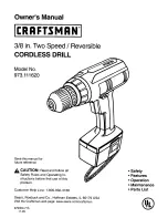 Preview for 1 page of Craftsman 973.111620 Owner'S Manual