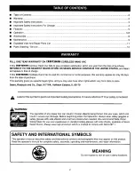 Preview for 2 page of Craftsman 973.114090 Operator'S Manual