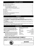 Preview for 2 page of Craftsman 973.114120 Operator'S Manual