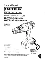 Craftsman 973.271830 Owner'S Manual preview