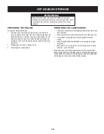 Preview for 18 page of Craftsman C459-36203 Operator'S Manual